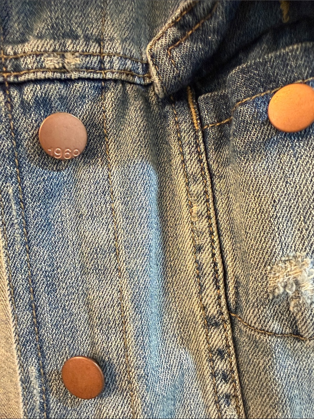 GAP 1969 Light Blue Women's Denim Jacket - Classic Jean Trucker - Picture 2 of 9